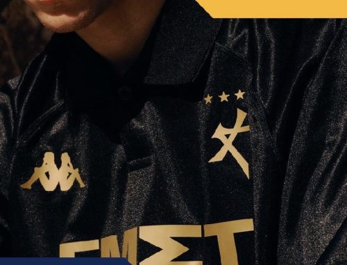 Athens Kallithea Third Kit 2026/27: Black and Gold by Kappa and Bureau Borsche